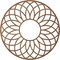 Ekena Millwork Cannes Wood Fretwork Pierced Ceiling Medallion, Walnut, 34"OD x 11 5/8"ID x 3/8"T CMWP34X34X0375CNWA - alternate 2